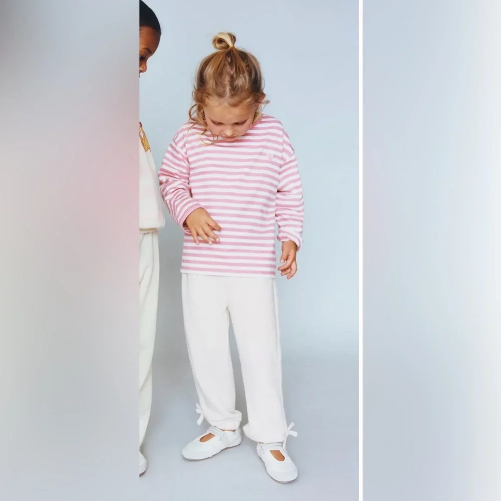 Zara bow trim jogger pants 4 years - Picture 2 of 8